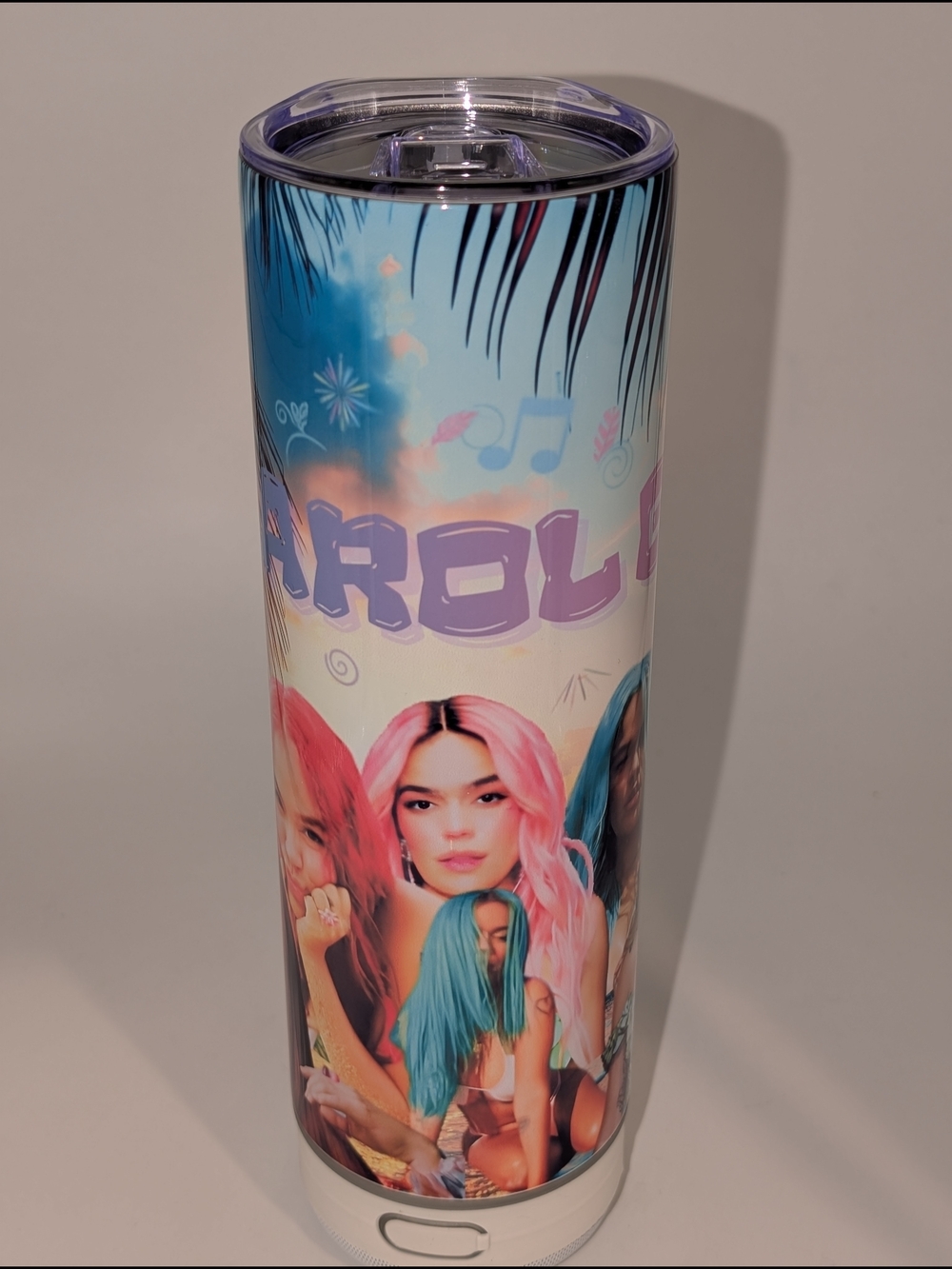 Karol G. Bluetooth Audio Stainless Steel Tumbler -Brandnew- 20oz